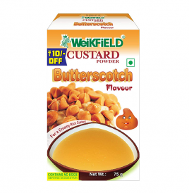Weikfield Custard Powder Butterscotch Flavour  Box  75 grams